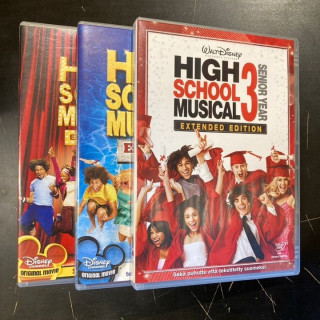 High School Musical 1-3 3DVD (VG-VG+/M-) -komedia/draama-